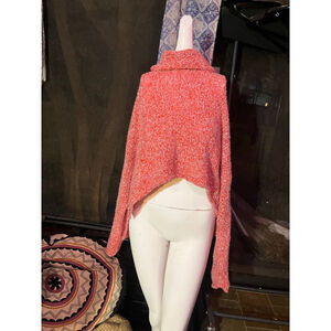 Women's Free People Red Cowl Neck Sweater M